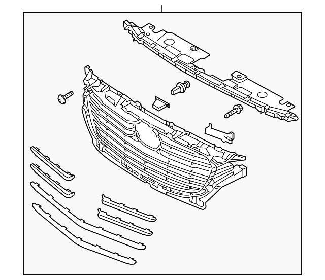 DL8W-50-710A - Grille Assembly 2019-2021 Mazda CX-3 | Mazda-Parts