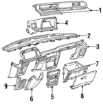 554012802003 - Body: Crash Pad for Toyota Image
