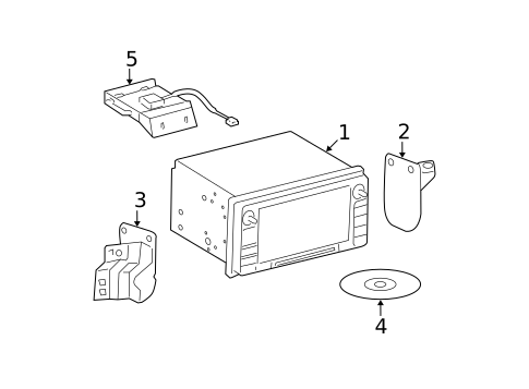 Navigation System Components for 2007 Toyota Sequoia #0