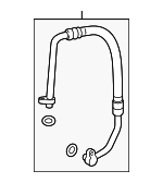 42588209 - HVAC: A/C Refrigerant Suction Hose for GM Image