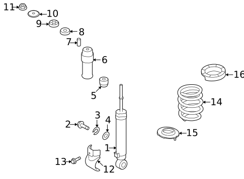Shocks & Components for 2009 Kia Borrego #0