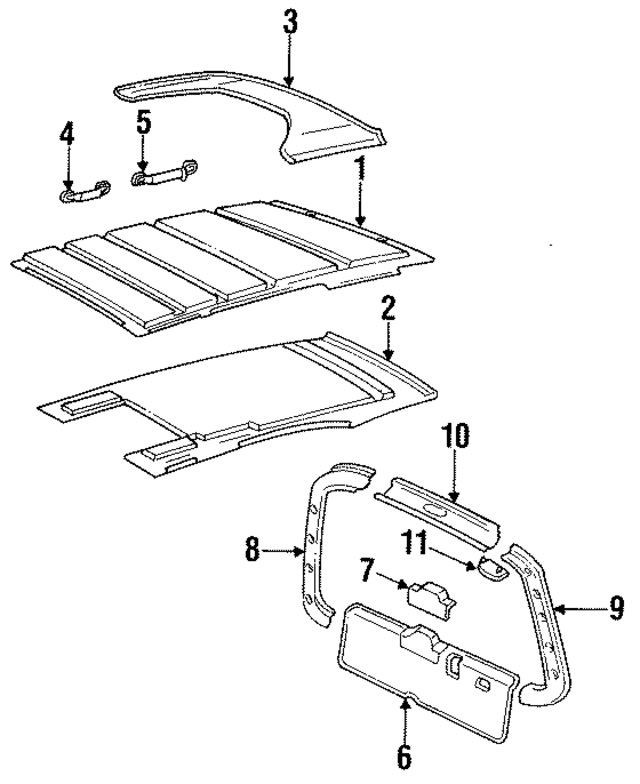 12469005507137 - Body: Headliner for Mercedes-Benz Image