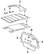 12474503717101 - : Lift Gate Trim for Mercedes-Benz Image