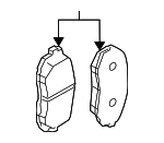 26296FN050 - : Brake Pads for Subaru Image