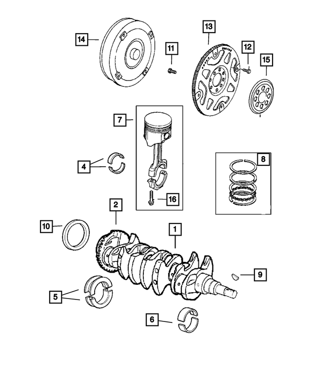 5142303AB - : Piston Pin And Rod for Mopar Image