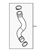 8K0145737S - Cooling System: Upper Press Hose for Audi: A4, A4 Quattro, A5, A5 Quattro, allroad, S4 Image