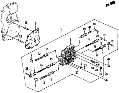 AT Secondary Body (SI) for 1985 Honda Prelude #0