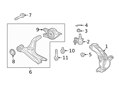 Suspension Components for 2018 Honda Civic #1