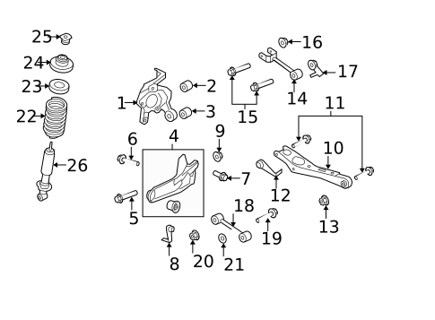 Rear Suspension for 2008 Ford Explorer #0