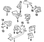 4593251 - Engine: Rear Mount for Chrysler: Cirrus | Dodge: Stratus Image