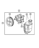 68034331AB - : Power Steering With Pulley Pump Assembly for Dodge: Ram 1500 Image