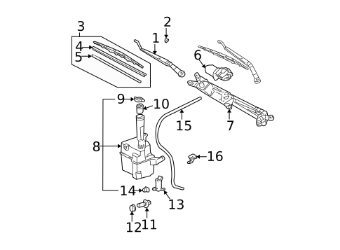 Wipers for 2000 Toyota Solara #0