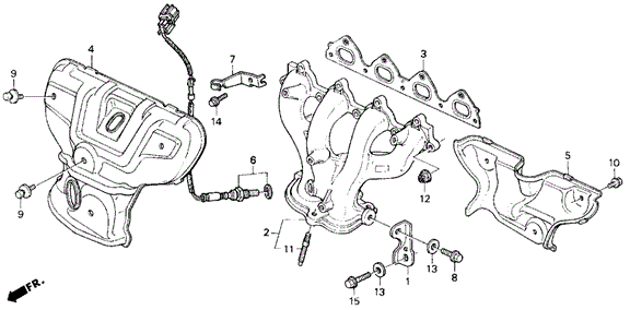 Exhaust Manifold (SI) for 1996 Honda Civic del Sol #0