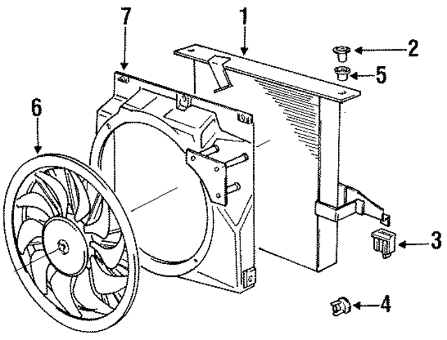 61131356312 - HVAC: A/C Condenser Mount for BMW Image