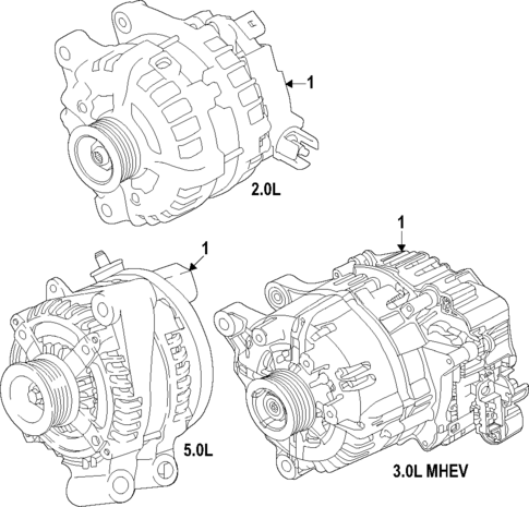 Alternator for 2023 Land Rover Defender 90 #1