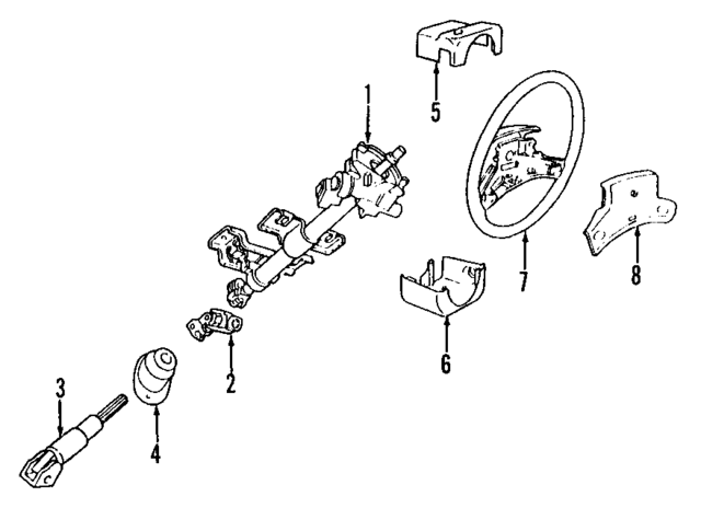 4664224AG - Steering: Steering Column for Mopar Image