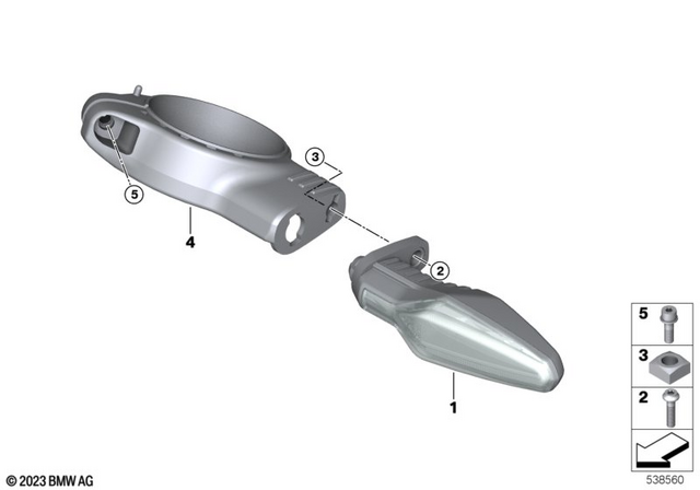 63131539689 - Lights: Led Turn Indicator - Sae for BMW-Motorrad Image image