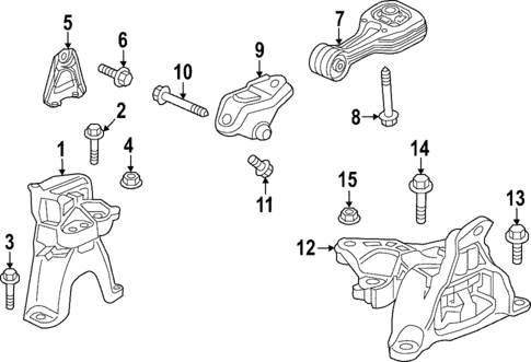Engine & Trans Mounting for 2022 Honda Civic #0