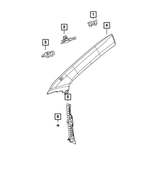 55315143AA - Interior Trim: Clip for Mopar Image