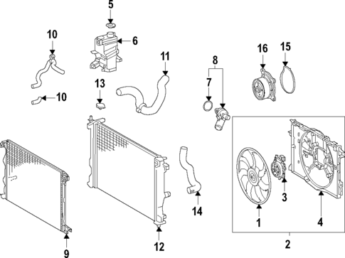 Cooling System for 2024 Lexus NX350 #0