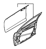 76004M7000 - Body: Door Shell for Kia: Forte Image