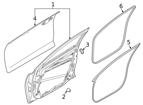 Door & Components for 2023 Kia Forte #1