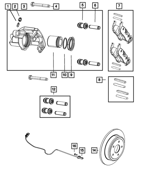Rear Brakes for 2010 Jeep Commander #0
