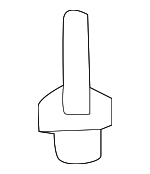 99919019130 - Body: Lower Cover Rivet for Porsche: 911, Cayman, Panamera Image