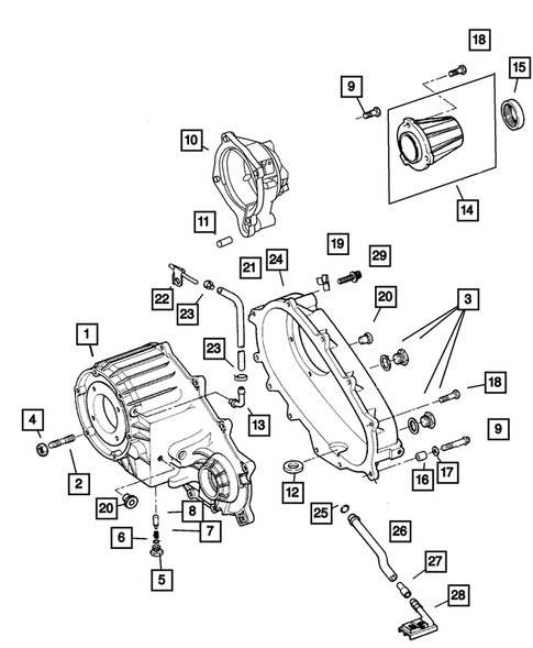 Case and Extension for 2003 Dodge Dakota #0