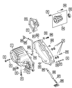 5080988AA - Transfer Case Model 244 [DHV]: Transfer Front Case for Mopar Image