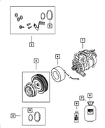 68224150AB - Air Conditioners and Heaters: Compressor Lubricant for Chrysler: 200, 300, Town &amp; Country | Dodge: Challenger, Charger, Dart, Durango, Grand Caravan, Hornet, Journey, Viper | Fiat: 500, 500L | Jeep: Cherokee, Compass, Grand Cherokee, Grand Cherokee L, Grand Wagoneer, Renegade, Wagoneer, Wrangler | Ram: 1500, 1500 Classic, 3500, ProMaster 1500, ProMaster 2500, ProMaster 3500 Image
