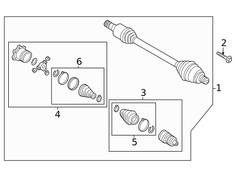Drive Axles for 2023 Volkswagen ID.4 #0