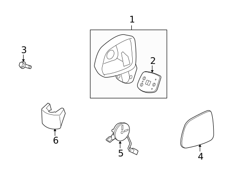 Outside Mirrors for 2009 Saturn Vue #0