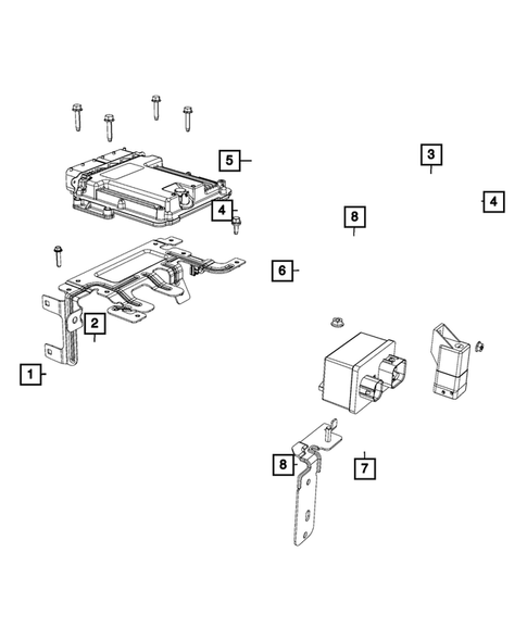 Keys, Modules and Engine Controllers for 2019 Jeep Wrangler #15
