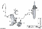 31312284787 - Front Axle: Spring Strut, Edc, Front Left for BMW Image