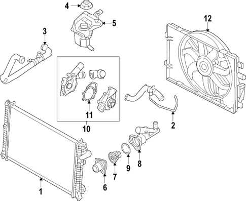 Water Pump for 2006 Lincoln Zephyr #1