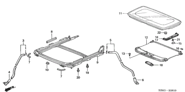 Sliding Roof for 2001 Acura CL #0