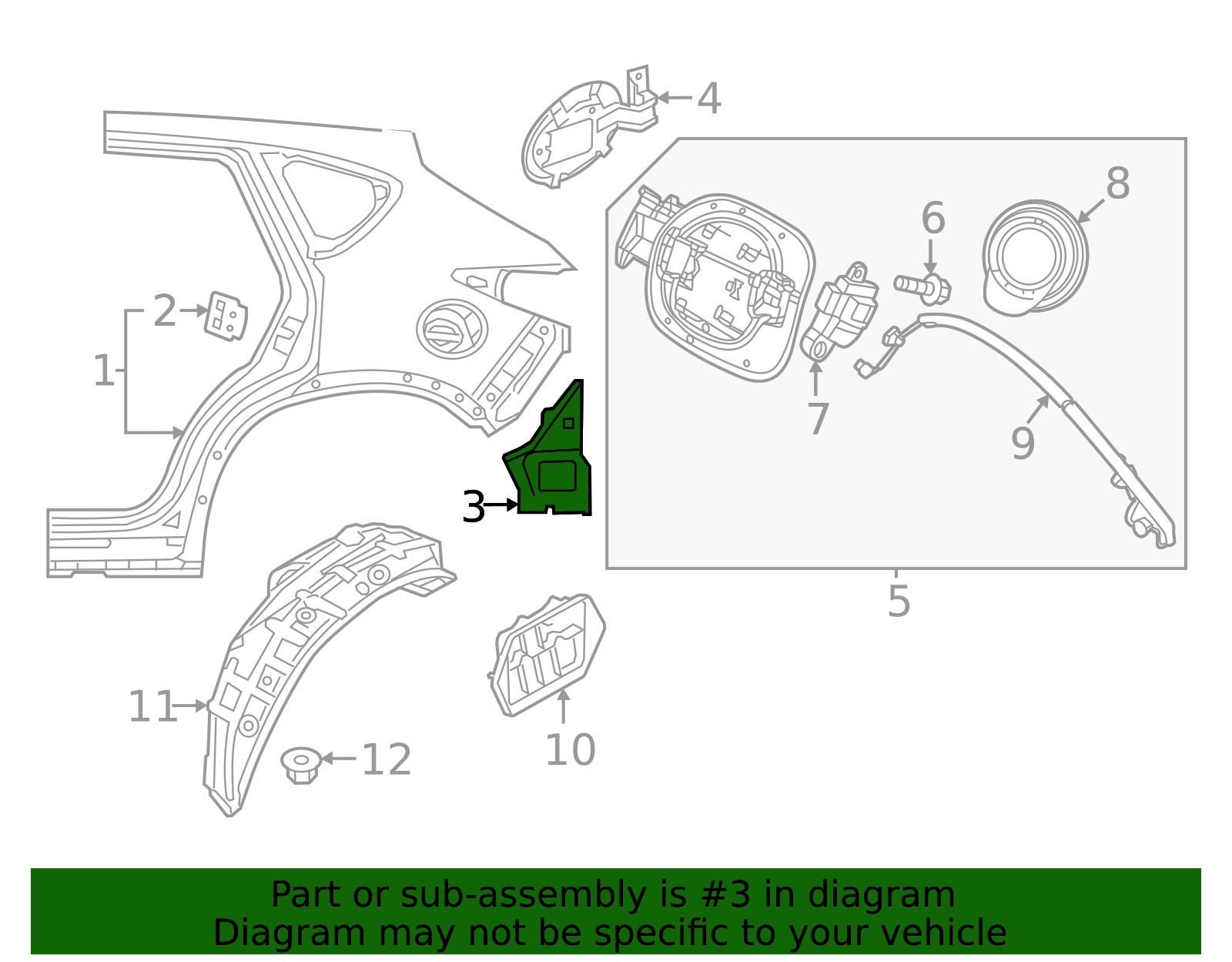 VAY0-71-40X - 2023-2024 Mazda CX-50 - Extension Panel | Mazda
