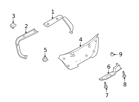 Interior Trim for 2008 Saturn Astra #0