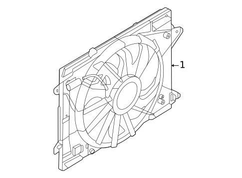 Cooling Fan, Clutch & Motor for 2024 Ford Maverick #0