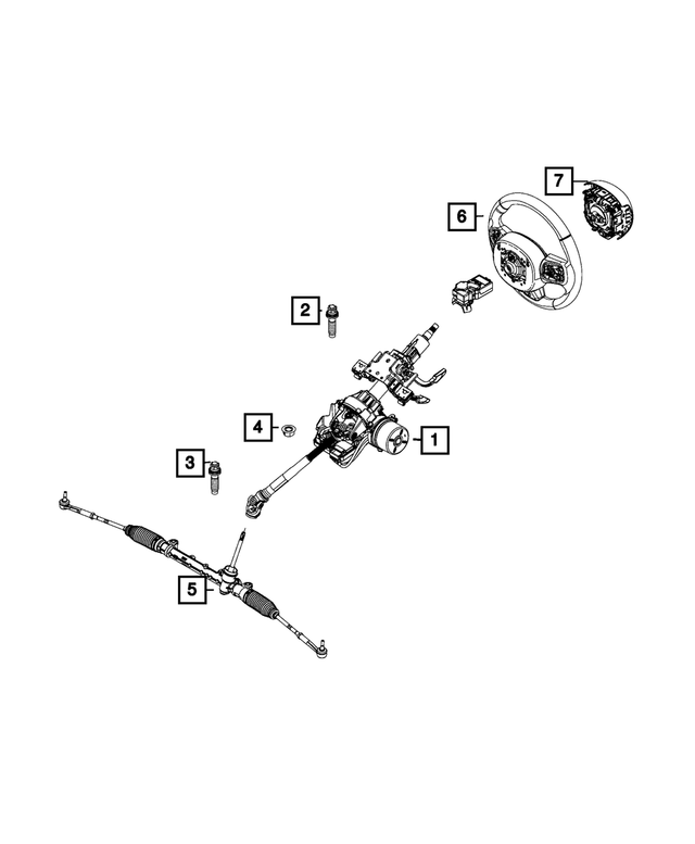 68584323AA - Electrical: Steering Column for Mopar Image