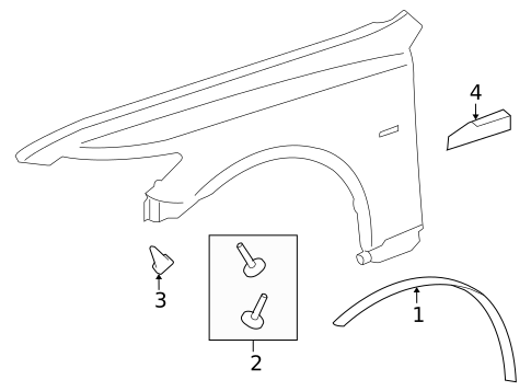 Exterior Trim - Fender for 2010 Lexus LS600h #0