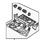 4G0802087TA - Body: Center Floor Pan for Audi: A6, A6 Quattro, A7 Quattro, RS7, S6, S7 Image