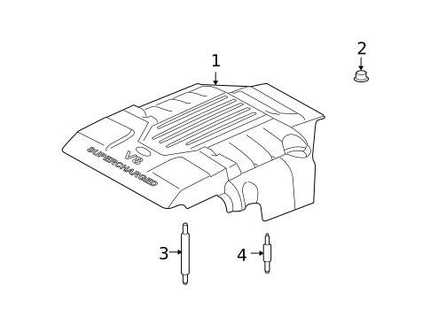 Engine Appearance Cover for 2008 Land Rover Range Rover #0