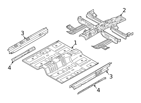 Floor & Rails for 2018 Hyundai Sonata #0