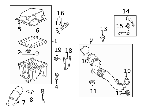 Air Intake for 2010 Cadillac SRX #0