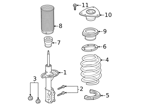 Shocks & Struts for 2021 Ford Explorer #1