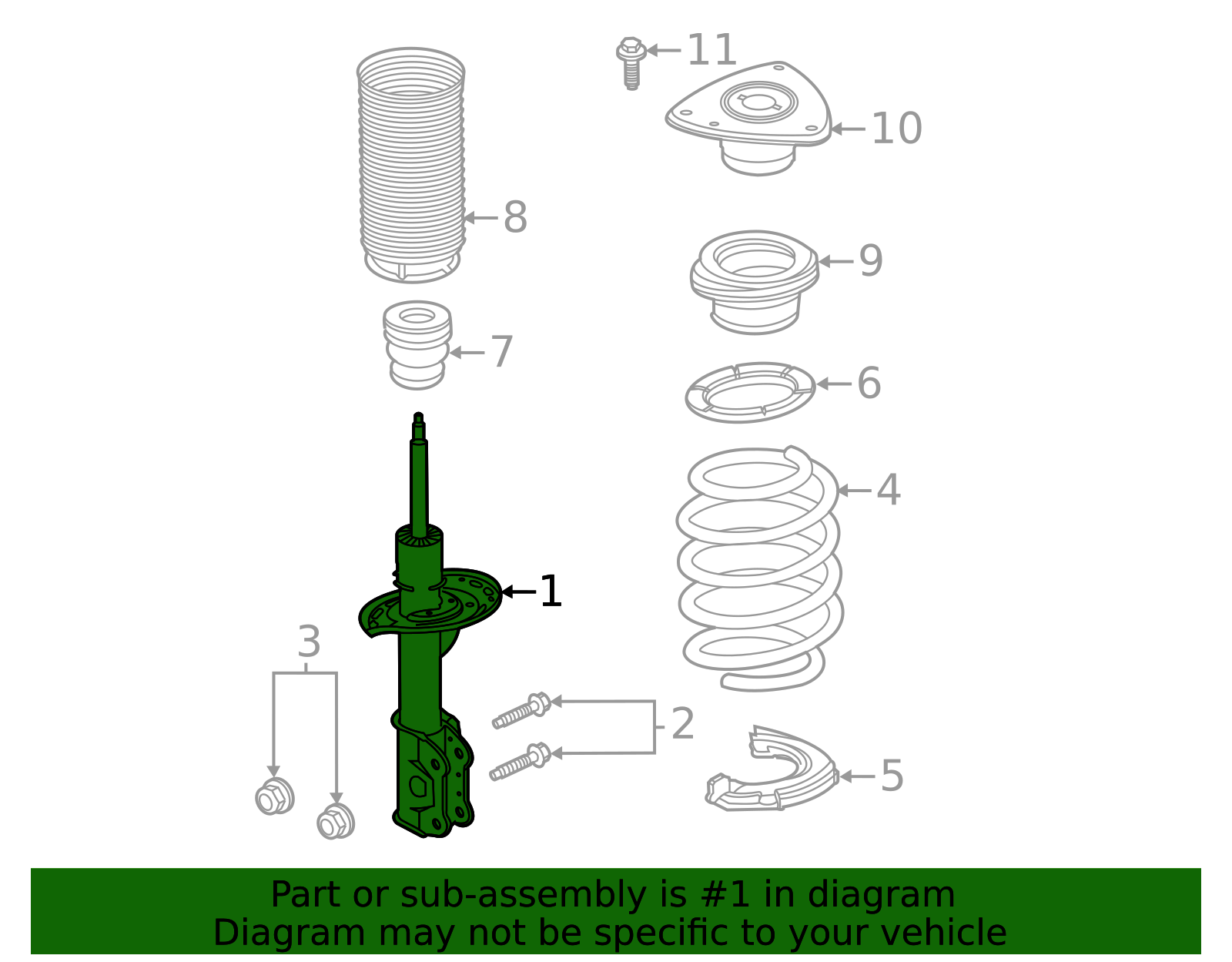 LB5Z-18124-Y - Shock Absorber Assembly - Front - 2020-2026 Ford