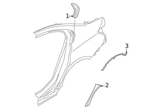 Exterior Trim - Quarter Panel for 2025 BMW 330i #0