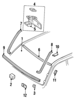 8971027695 - Body: Windshield for Acura: SLX Image